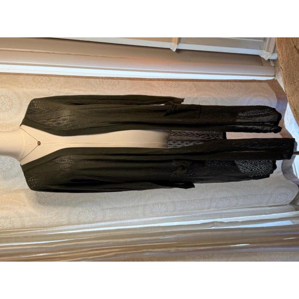 Torrid Long Open Knit Cardigan Olive Green Size 4